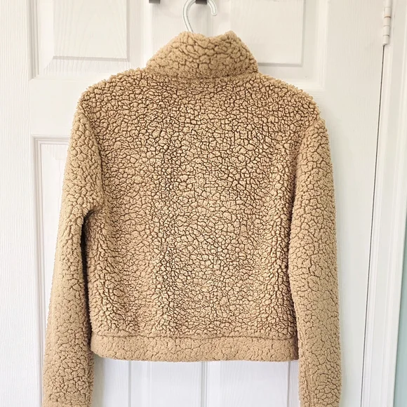 Garage Women's Sherpa Cowl Sweatshirt Sweater Size S Petite - Picture 2 of 10